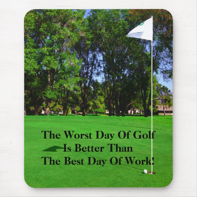 Best Day Of Golf Mousepad (Front)