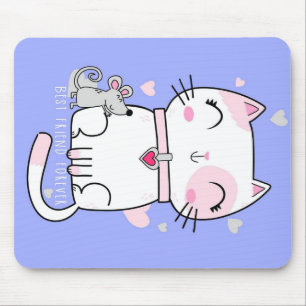 Best Days Are Meow Days Lovely Pink Meow Forever Mouse Mat