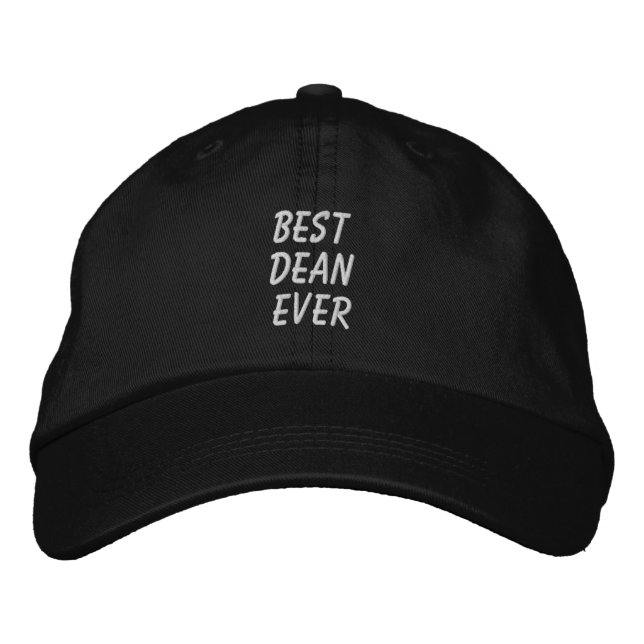 Best Dean Ever Embroidered Baseball Cap (Front)