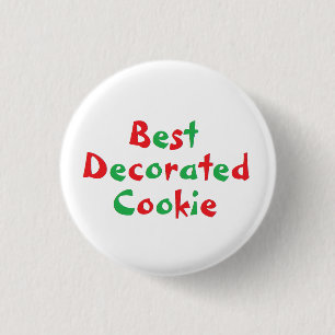 "Best Decorated Cookie" Award Pin
