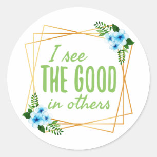 Best design for kind people who are worthy classic round sticker
