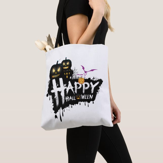 Best Design Halloween Tote Bag (Close Up)