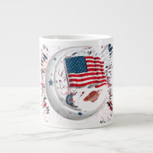 Best design of American flag on mug 🍺
