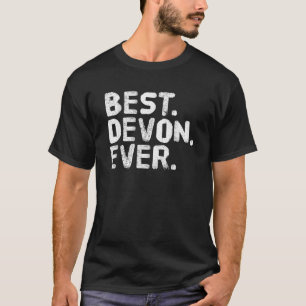 BEST DEVON EVER Funny Personalised Name Joke Gift T-Shirt