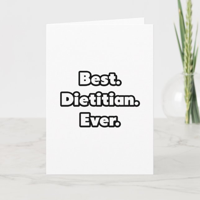 Best. Dietician. Ever. Card (Front)