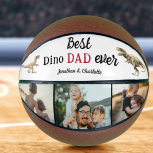Best Dino Dad Ever Photo Collage Basketball