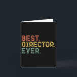 Best Director Ever Retro Vintage Gift Christmas  Card<br><div class="desc">Best Director Ever Retro Vintage Gift Christmas</div>