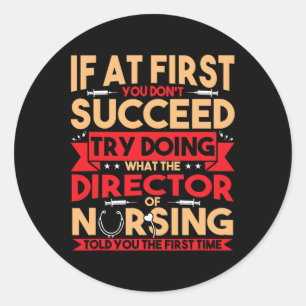 Best Director Of Nursing Nurse Appreciation Gifts  Classic Round Sticker