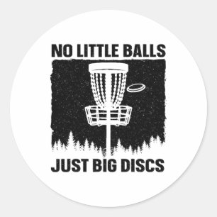 Best Disc Golf Art For Men Women Disc Golfer Disc Classic Round Sticker