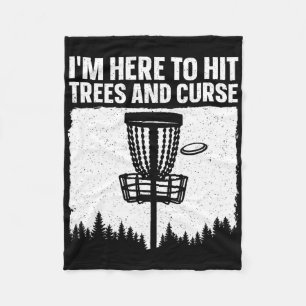 Best Disc Golf Art For Men Women Disc Golfer Disc  Fleece Blanket