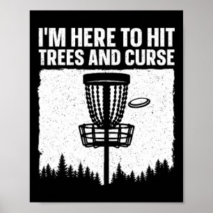 Best Disc Golf Art For Men Women Disc Golfer Disc Poster