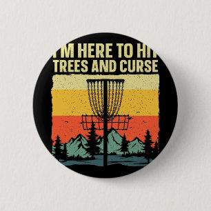 Best Disc Golf Art For Men Women Kids Disc Golfer  6 Cm Round Badge