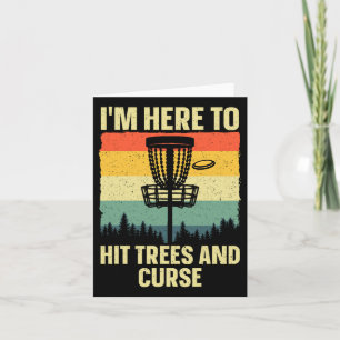 Best Disc Golf Art For Men Women Kids Disc Golfer Card