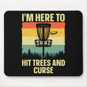 Best Disc Golf Art For Men Women Kids Disc Golfer Mouse Mat