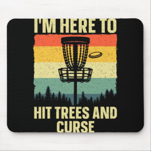 Best Disc Golf Art For Men Women Kids Disc Golfer  Mouse Mat