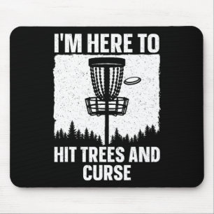 Best Disc Golf Art For Men Women Kids Disc Golfer Mouse Mat