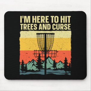 Best Disc Golf Art For Men Women Kids Disc Golfer Mouse Mat