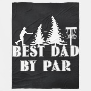 Best Disc Golf Dad Golfer Funny gift for Dad Fleece Blanket