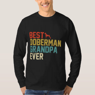 Best Doberman Grandpa Ever Retro T-Shirt