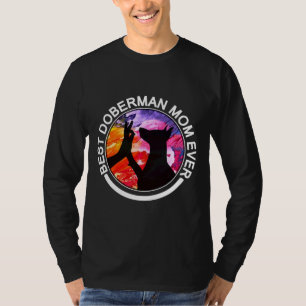Best Doberman Mom Ever Fitted Scoop 121 T-Shirt