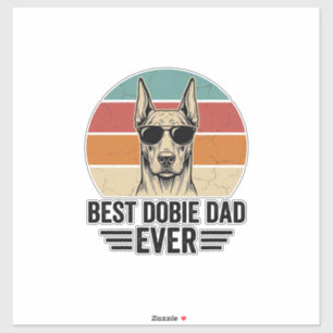 Best Dobie Dad Ever Vintage Doberman Shirt_1