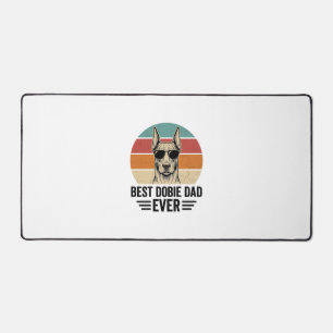 Best Dobie Dad Ever Vintage Doberman Shirt_1 Desk Mat