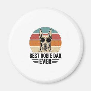 Best Dobie Dad Ever Vintage Doberman Shirt_1 Magnet