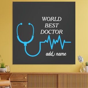 Best Doctor Ever Appreciation Personalised Gifts  Canvas Print