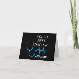 Best Doctor Ever Appreciation Personalised Gifts  Thank You Card