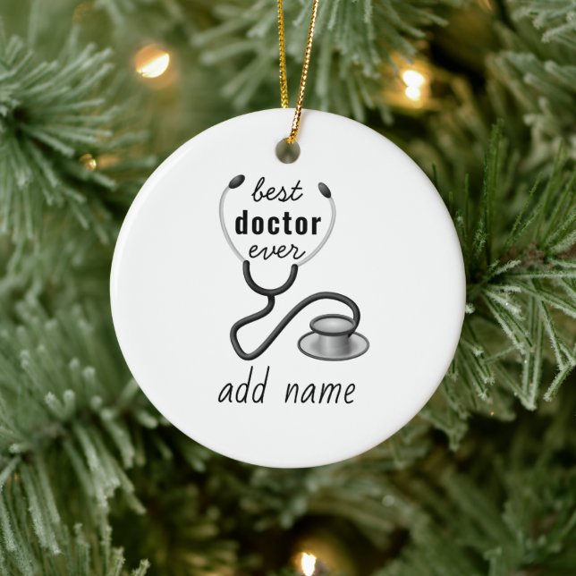 Best Doctor Ever Appreciation World’s Greatest Doc Ceramic Tree Decoration (Tree)