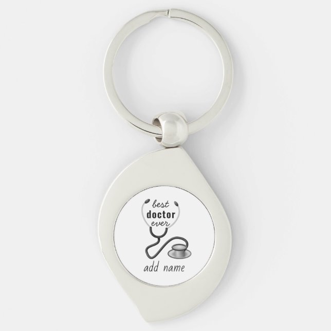 Best Doctor Ever Appreciation World’s Greatest Doc Key Ring (Front)