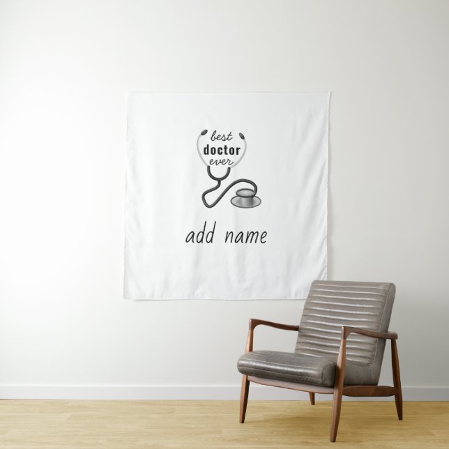 Best Doctor Ever Appreciation World’s Greatest Doc Tapestry (In Situ)