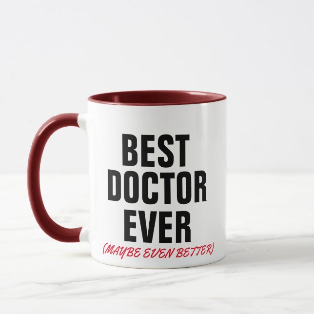 best doctor ever even better medical pun funny mug (Left)