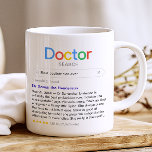 Best Doctor Ever Search Results (No Photo) Coffee Mug<br><div class="desc">Thank your doctor with this modern personalised mug,  featuring a 'Doctor search' logo with a single search result for "Best (doctor type) ever',  consisting of the doctor's name,  your personal message and a 5-star rating.</div>