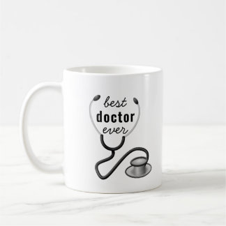 Best Doctor Ever Stethosco Physician Graduation Coffee Mug