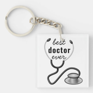 Best Doctor Ever Stethosco Physician Graduation Key Ring