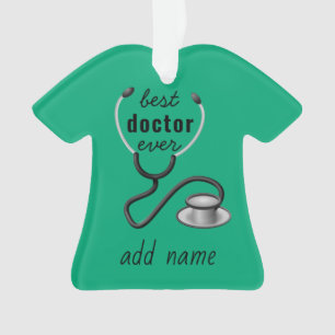 Best Doctor Ever Thank You DR. Physician Gratitude Ornament