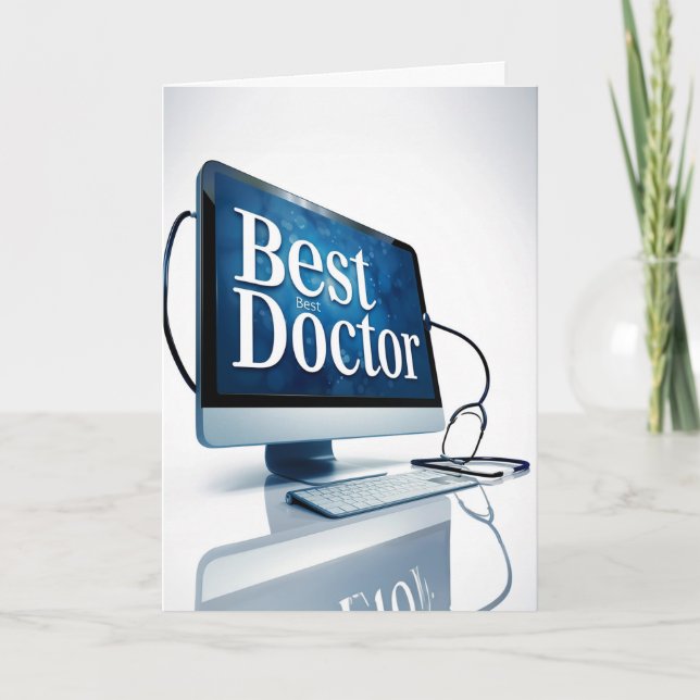 Best Doctor Plastic Surgeon Search Thank You Card (Front)