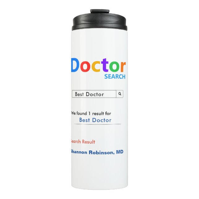Best Doctor Search Award Thermal Tumbler (Front)