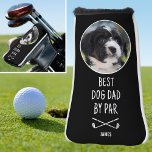 Best Dog Dad By Par Father's Day Photo Putter Golf Head Cover<br><div class="desc">Create your own fun golf gift for the best dog Dad by par! This editable template features your pet's photo, a name, and crossed golf clubs. Personalise the text for a perfect Father's Day, Mother's Day, birthday, or holiday gift. Keep Dad's putter safe with a custom head cover, and watch...</div>