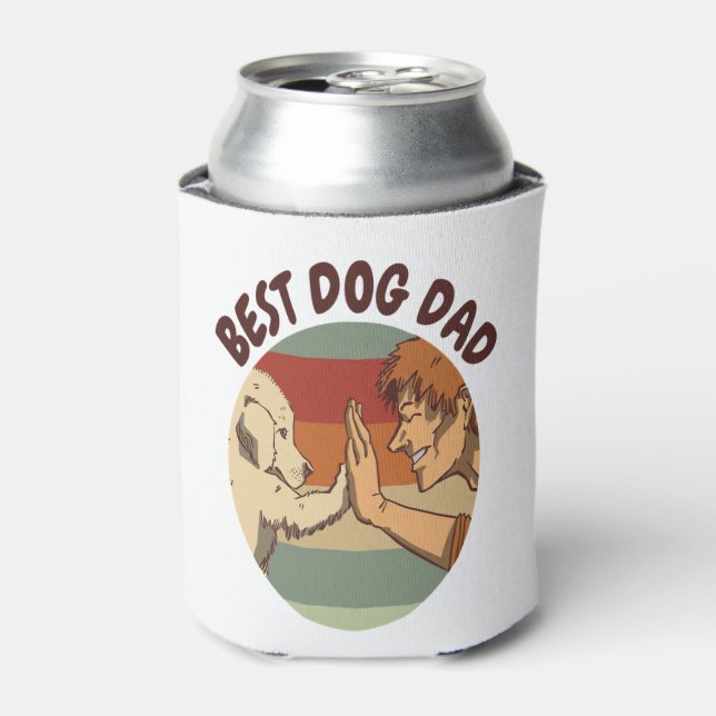 Best Dog Dad  Can Cooler (Can Front)