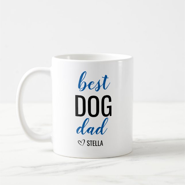 Best Dog Dad Coffee Mug (Left)