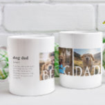 Best Dog Dad Definition | Three Photo Coffee Mug<br><div class="desc">Modern 3 photo collage mug. Featuring a sweet definition of what a dog dad is with room for custom message. This personalised mug makes a perfect give for the dog dad in your life! Fun, easy and unique - makes a great gift for birthdays, holidays and new pet homecomings. Dog...</div>