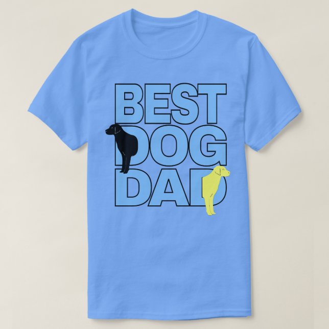 Best Dog Dad Dog Lover T-Shirt (Design Front)