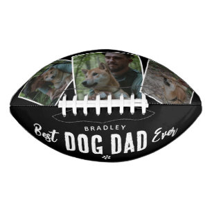 Best Dog Dad Ever 3x Photo Collage American Football
