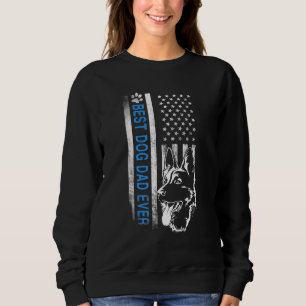Best Dog Dad Ever American Flag Father Day 2022 Sweatshirt