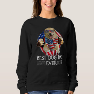 Best Dog Dad Ever Anatolian Shepherd American Flag Sweatshirt