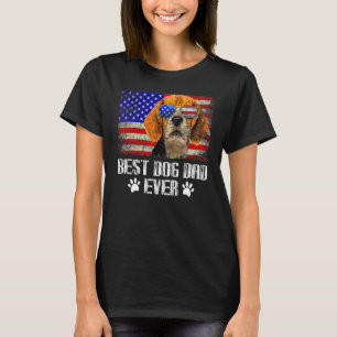 Best Dog Dad Ever   Beagle Dog Father's Day T-Shirt