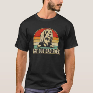 Best Dog Dad Ever Bearded Collie Daddy Dog Lover T-Shirt