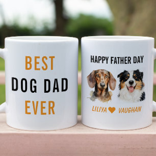 Best Dog Dad Ever Custom   Funny Dog  Mug